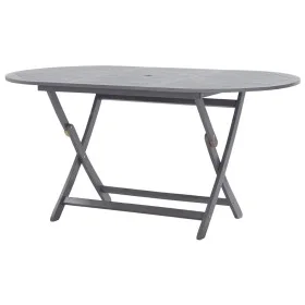 Mesa de jardín plegable madera maciza de acacia 160x85x75 cm de vidaXL, Mesas de jardín - Ref: Foro24-46332, Precio: 162,32 €...