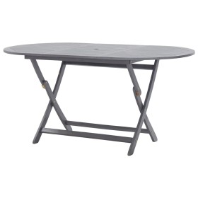 Mesa de jardín plegable madera maciza de acacia 160x85x75 cm de vidaXL, Mesas de jardín - Ref: Foro24-46332, Precio: 189,24 €...