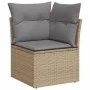 Set de sofás de jardín 11pzas con cojines ratán sintético beige by , Garden sets - Ref: Foro24-3227200, Price: 680,99 €, Disc...