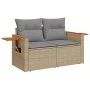 Set de sofás de jardín 11pzas con cojines ratán sintético beige by , Garden sets - Ref: Foro24-3227200, Price: 680,99 €, Disc...