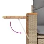 Set de sofás de jardín 11pzas con cojines ratán sintético beige by , Garden sets - Ref: Foro24-3227200, Price: 680,99 €, Disc...