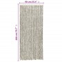 Cortina antimoscas chenilla gris claro y gris oscuro 90x200 cm de , Mosquiteras para ventanas - Ref: Foro24-377396, Precio: 5...