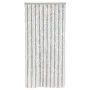 Cortina antimoscas chenilla gris claro y blanco 100x220 cm de , Mosquiteras para ventanas - Ref: Foro24-377316, Precio: 67,99...