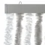 Cortina antimoscas chenilla gris claro y blanco 100x220 cm de , Mosquiteras para ventanas - Ref: Foro24-377316, Precio: 67,99...