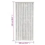 Cortina antimoscas chenilla gris claro y blanco 100x220 cm de , Mosquiteras para ventanas - Ref: Foro24-377316, Precio: 67,99...