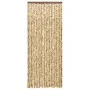 Cortina antimoscas chenilla beige y marrón 100x200 cm de , Mosquiteras para ventanas - Ref: Foro24-377389, Precio: 63,44 €, D...