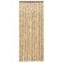 Cortina antimoscas chenilla beige y marrón 100x200 cm de , Mosquiteras para ventanas - Ref: Foro24-377389, Precio: 67,43 €, D...