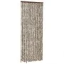 Cortina antimoscas chenilla gris taupe y blanco 100x230 cm de , Mosquiteras para ventanas - Ref: Foro24-377406, Precio: 65,53...