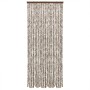 Cortina antimoscas chenilla gris taupe y blanco 100x230 cm de , Mosquiteras para ventanas - Ref: Foro24-377406, Precio: 61,01...