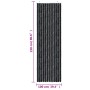 Cortina antimoscas chenilla gris antracita 100x230 cm de , Mosquiteras para ventanas - Ref: Foro24-377382, Precio: 63,30 €, D...