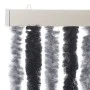Cortina antimoscas chenilla gris y negro 90x220 cm de , Mosquiteras para ventanas - Ref: Foro24-377328, Precio: 60,96 €, Desc...