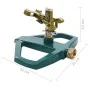 Green metal rotating sprinkler 21x22x13 cm by , Spray accessories - Ref: Foro24-48615, Price: 21,68 €, Discount: %