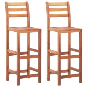 Sillas de cocina 2 unidades madera maciza de acacia de vidaXL, Taburetes de cocina - Ref: Foro24-46314, Precio: 116,03 €, Des...
