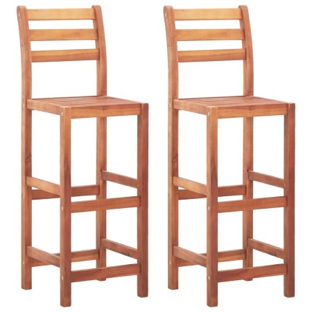 Sillas de cocina 2 unidades madera maciza de acacia de vidaXL, Taburetes de cocina - Ref: Foro24-46314, Precio: 118,19 €, Des...
