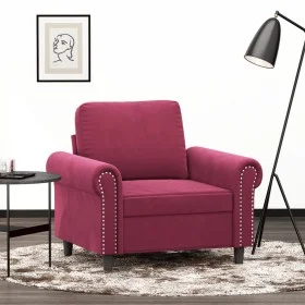 Red velvet armchair 60 cm by , Sofas - Ref: Foro24-359513, Price: 175,99 €, Discount: %