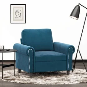 Blauer Samtsessel 60 cm von , Sofas - Ref: Foro24-359518, Preis: 167,59 €, Rabatt: %