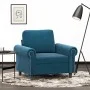 Sillón de terciopelo azul 60 cm de , Sofás - Ref: Foro24-359518, Precio: 167,59 €, Descuento: %