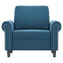 Sillón de terciopelo azul 60 cm de , Sofás - Ref: Foro24-359518, Precio: 180,71 €, Descuento: %
