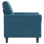 Sillón de terciopelo azul 60 cm de , Sofás - Ref: Foro24-359518, Precio: 167,59 €, Descuento: %