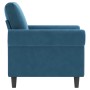 Sillón de terciopelo azul 60 cm de , Sofás - Ref: Foro24-359518, Precio: 180,71 €, Descuento: %