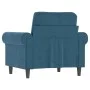 Sillón de terciopelo azul 60 cm de , Sofás - Ref: Foro24-359518, Precio: 167,59 €, Descuento: %