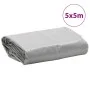 Gray tarpaulin 5x5 m 650 g/m² by , Waterproof tarpaulins - Ref: Foro24-156046, Price: 120,65 €, Discount: %