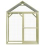 Gallinero de madera de pino impregnada 1,5x1,5x2 m de vidaXL, Jaulas y habitáculos para animales pequeños - Ref: Foro24-27839...