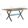Mesa de comedor de madera maciza reciclada 160x80x76 cm en Mesas de comedor | Comprar online en Foru.es