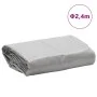 Gray tarpaulin Ø 2.4 m 650 g/m² by , Waterproof tarpaulins - Ref: Foro24-156205, Price: 31,05 €, Discount: %