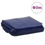 Lona azul Ø 3 m 650 g/m² de , Lonas impermeables - Ref: Foro24-156224, Precio: 39,13 €, Descuento: %
