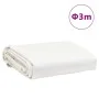 White canvas Ø 3 m 650 g/m² by , Waterproof tarpaulins - Ref: Foro24-156232, Price: 39,03 €, Discount: %