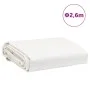 Lona blanco Ø 2,6 m 650 g/m² de , Lonas impermeables - Ref: Foro24-156230, Precio: 33,23 €, Descuento: %