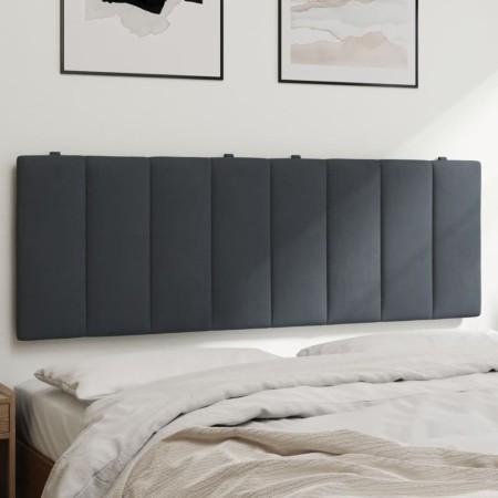 Cabecero de cama acolchado terciopelo gris oscuro 140 cm de , Cabeceros y pies de cama - Ref: Foro24-374670, Precio: 58,12 €,...
