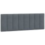 Cabecero de cama acolchado terciopelo gris oscuro 140 cm de , Cabeceros y pies de cama - Ref: Foro24-374670, Precio: 58,12 €,...