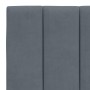 Cabecero de cama acolchado terciopelo gris oscuro 140 cm de , Cabeceros y pies de cama - Ref: Foro24-374670, Precio: 58,12 €,...