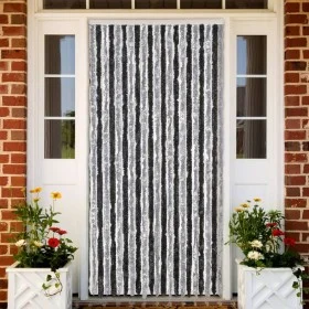 Cortina antimoscas chenilla gris y negro 100x200 cm de , Mosquiteras para ventanas - Ref: Foro24-377329, Precio: 63,82 €, Des...
