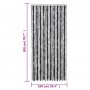 Cortina antimoscas chenilla gris y negro 100x200 cm de , Mosquiteras para ventanas - Ref: Foro24-377329, Precio: 58,85 €, Des...