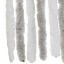 Cortina antimoscas chenilla gris claro y blanco 100x200 cm de , Mosquiteras para ventanas - Ref: Foro24-377315, Precio: 64,47...