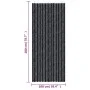 Cortina antimoscas chenilla gris antracita 100x200 cm de , Mosquiteras para ventanas - Ref: Foro24-377381, Precio: 64,03 €, D...