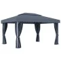 Cenador con cortina y tira de luz LED aluminio antracita 4x3 m de , Carpas y cenadores - Ref: Foro24-3070355, Precio: 556,27 ...