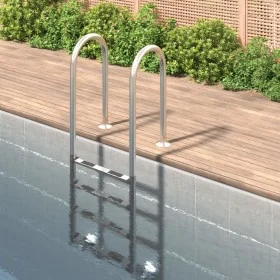 Pool ladder 304 stainless steel 54x38x184.5 cm by , Pool stairs and ramps - Ref: Foro24-93459, Price: 248,66 €, Discount: %