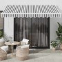 Toldo retráctil aluminio y tela antracita y blanco 3,5x2,5 m en Toldos | Comprar online en Foru.es