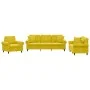 Juego de sofás con cojines 3 piezas terciopelo amarillo de , Sofás - Ref: Foro24-3202196, Precio: 668,38 €, Descuento: %