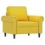 Yellow velvet 3-piece sofa set with cushions by , Sofas - Ref: Foro24-3202196, Price: 668,38 €, Discount: %