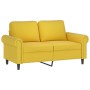 Juego de sofás con cojines 3 piezas terciopelo amarillo de , Sofás - Ref: Foro24-3202196, Precio: 691,20 €, Descuento: %