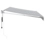 Toldo retráctil aluminio y tela antracita y blanco 3,5x2,5 m en Toldos | Comprar online en Foru.es