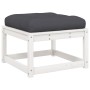 Set muebles jardín con cojines 8 pzas madera maciza pino blanco de , Conjuntos de jardín - Ref: Foro24-3216951, Precio: 967,6...