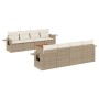 Set de sofás de jardín 9 pzas con cojines ratán sintético beige de , Conjuntos de jardín - Ref: Foro24-3256814, Precio: 647,1...