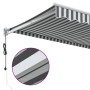 Toldo retráctil aluminio y tela antracita y blanco 3,5x2,5 m en Toldos | Comprar online en Foru.es