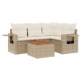Juego de sofás jardín con cojines 5 pzas ratán sintético beige de , Conjuntos de jardín - Ref: Foro24-3256877, Precio: 392,98...